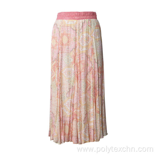 Female Boho Holiday Rayon Skirt Sun